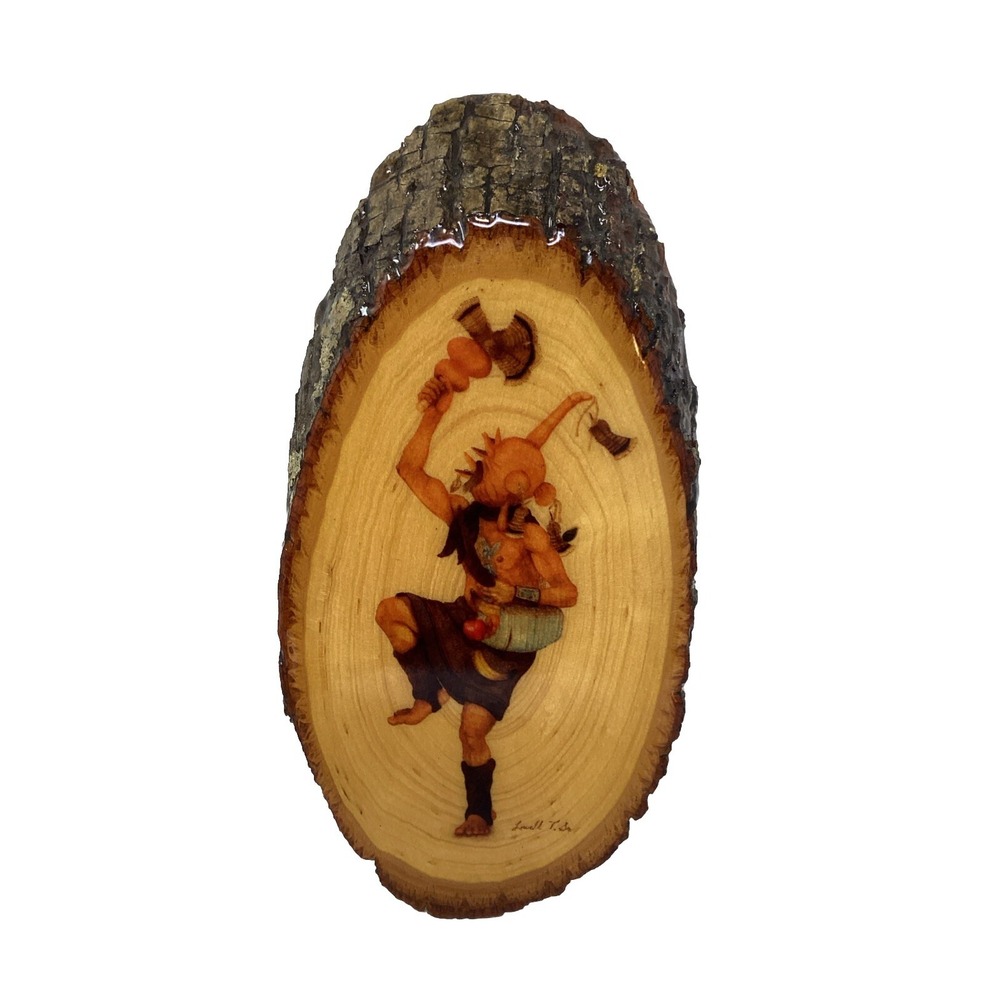 Vtg Lowell Talashoma Sr. Kachinas Hopi Native American Art Lacquered Raw Wood